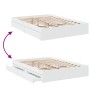 Cama con cajones madera de ingeniería blanco 140x200 cm