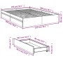 Cama con cajones madera ingeniería roble Sonoma 140x200 cm