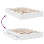 Cama con cajones madera de ingeniería blanco 120x200 cm
