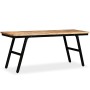 Recycled teak and steel bench 110x35x45 cm by vidaXL, Benches for halls and storage - Ref: Foro24-245411, Price: 139,48 €, Di...