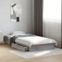 Cama con cajones madera ingeniería gris Sonoma 90x200 cm