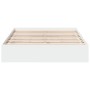 Cama con cajones madera de ingeniería blanca 140x190 cm