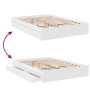 Cama con cajones madera de ingeniería blanca 140x190 cm