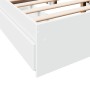 Cama con cajones madera de ingeniería blanca 140x190 cm