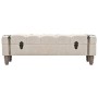 Solid wood and steel storage bench 111x34x37 cm by vidaXL, Benches for halls and storage - Ref: Foro24-245763, Price: 155,01 ...