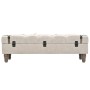 Solid wood and steel storage bench 111x34x37 cm by vidaXL, Benches for halls and storage - Ref: Foro24-245763, Price: 155,01 ...
