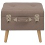 Storage stool 40 cm brown fabric by vidaXL, Benches for halls and storage - Ref: Foro24-247519, Price: 58,15 €, Discount: %