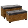 Brown seagrass 2-piece bench set by vidaXL, Benches for halls and storage - Ref: Foro24-246108, Price: 146,59 €, Discount: %