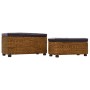 Zweiteiliges Bankset aus braunem Seegras von vidaXL, Bänke für Hallen und Lager - Ref: Foro24-246108, Preis: 145,87 €, Rabatt: %