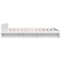 Estructura cama con cajones madera ingeniería blanca 150x200 cm