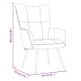 Sillón de relax de terciopelo rosa