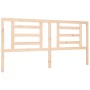 Bed frame with solid wood headboard 200x200 cm by vidaXL, Beds and slatted bases - Ref: Foro24-3192901, Price: 144,43 €, Disc...