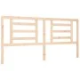 Bed frame with solid wood headboard 200x200 cm by vidaXL, Beds and slatted bases - Ref: Foro24-3192901, Price: 142,73 €, Disc...