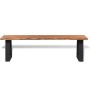 Bank aus massivem Akazienholz, 160 cm von vidaXL, Bänke für Hallen und Lager - Ref: Foro24-245688, Preis: 190,93 €, Rabatt: %