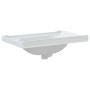 Lavabo de baño rectangular cerámica blanco 71x48x23 cm