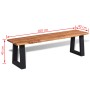 Bank aus massivem Akazienholz, 160 cm von vidaXL, Bänke für Hallen und Lager - Ref: Foro24-245688, Preis: 190,93 €, Rabatt: %