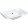 Lavabo de baño rectangular cerámica blanco 81x48x23 cm