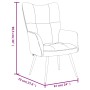 Sillón de relax de terciopelo negro
