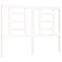 Weißer Massivholzbettrahmen mit Kopfteil 140x190 cm von vidaXL, Betten und Lattenroste - Ref: Foro24-3192862, Preis: 137,72 €...