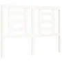 White solid wood bed frame with headboard 140x190 cm by vidaXL, Beds and slatted bases - Ref: Foro24-3192862, Price: 133,68 €...