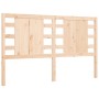 Estructura de cama con cabecero madera maciza 160x200 cm