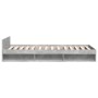 Cama con cajón madera de ingeniería gris hormigón 75x190 cm