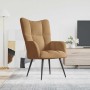 Sillón de relax de terciopelo marrón