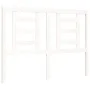 Double bed frame with white solid wood headboard by vidaXL, Beds and slatted bases - Ref: Foro24-3192852, Price: 128,45 €, Di...