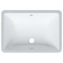 Lavabo de baño rectangular cerámica blanco 52x38,5x19,5 cm