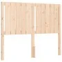 Bed frame with solid wood headboard 120x200 cm by vidaXL, Beds and slatted bases - Ref: Foro24-3192941, Price: 122,43 €, Disc...
