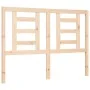 Bed frame with solid wood headboard 120x200 cm by vidaXL, Beds and slatted bases - Ref: Foro24-3192876, Price: 117,68 €, Disc...