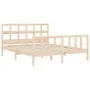 Bettgestell mit Massivholzkopfteil 160x200 cm von vidaXL, Betten und Lattenroste - Ref: Foro24-3193021, Preis: 132,95 €, Raba...