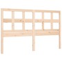 Bed frame with solid wood headboard 160x200 cm by vidaXL, Beds and slatted bases - Ref: Foro24-3193021, Price: 134,73 €, Disc...