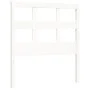 Weißer Massivholzbettrahmen mit Kopfteil 90x200 cm von vidaXL, Betten und Lattenroste - Ref: Foro24-3192997, Preis: 96,73 €, ...