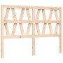 Bed frame with solid wood headboard 120x200 cm by vidaXL, Beds and slatted bases - Ref: Foro24-3192486, Price: 126,53 €, Disc...