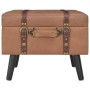 Storage stools 3 pieces brown synthetic leather by vidaXL, Benches for halls and storage - Ref: Foro24-247533, Price: 166,75 ...