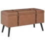 Storage stools 3 pieces brown synthetic leather by vidaXL, Benches for halls and storage - Ref: Foro24-247533, Price: 166,75 ...