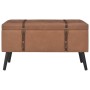 Storage stools 3 pieces brown synthetic leather by vidaXL, Benches for halls and storage - Ref: Foro24-247533, Price: 166,75 ...