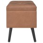 Storage stools 3 pieces brown synthetic leather by vidaXL, Benches for halls and storage - Ref: Foro24-247533, Price: 166,75 ...