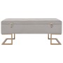 Banco con compartimento 105 cm gris de terciopelo von vidaXL, Bänke für Hallen und Lager - Ref: Foro24-247573, Preis: 125,77 ...