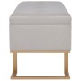 Banco con compartimento 105 cm gris de terciopelo von vidaXL, Bänke für Hallen und Lager - Ref: Foro24-247573, Preis: 125,77 ...