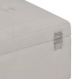 Banco con compartimento 105 cm gris de terciopelo von vidaXL, Bänke für Hallen und Lager - Ref: Foro24-247573, Preis: 125,77 ...