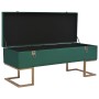 Bank mit Fach 105 cm grüner Samt von vidaXL, Bänke für Hallen und Lager - Ref: Foro24-247570, Preis: 148,71 €, Rabatt: %