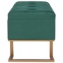 Bank mit Fach 105 cm grüner Samt von vidaXL, Bänke für Hallen und Lager - Ref: Foro24-247570, Preis: 148,71 €, Rabatt: %