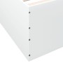 Estructura de cama madera de ingeniería blanca 150x200 cm
