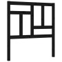 Single bed frame with black solid wood headboard by vidaXL, Beds and slatted bases - Ref: Foro24-3193105, Price: 119,67 €, Di...