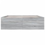 Estructura de cama madera de ingeniería gris Sonoma 150x200 cm