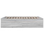 Estructura de cama madera de ingeniería gris Sonoma 150x200 cm
