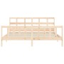 Estructura de cama con cabecero madera maciza 200x200 cm de vidaXL, Camas y somieres - Ref: Foro24-3193031, Precio: 145,60 €,...
