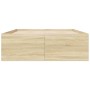 Estructura de cama madera de ingeniería roble Sonoma 140x200 cm